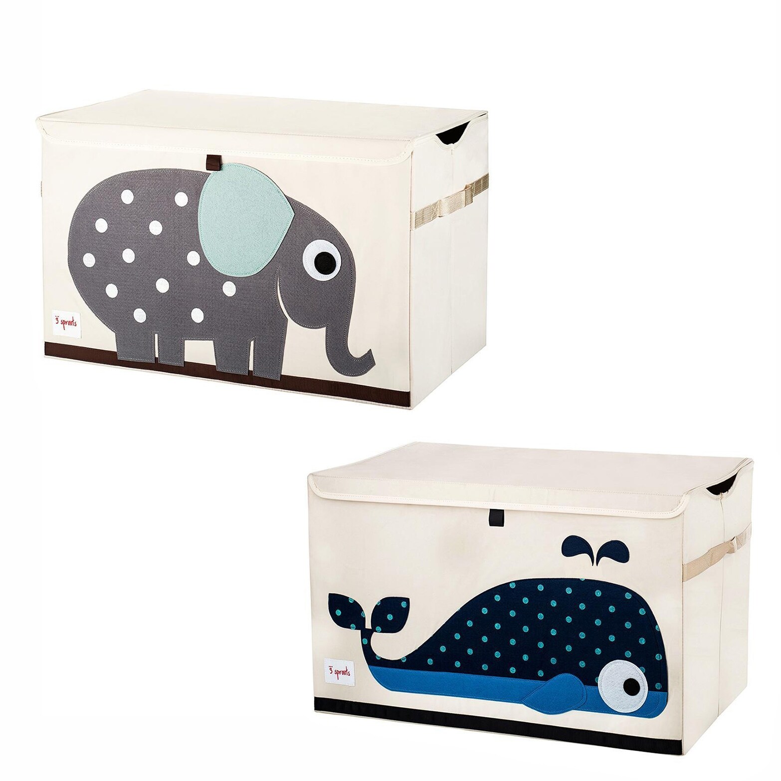 3 sprouts hot sale whale toy chest
